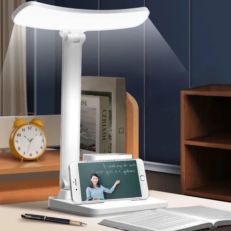 Rechargeable USB LED desk lamp 3 levels dimmable Touch Night Light Eye protection Foldable table lamp for bedside table