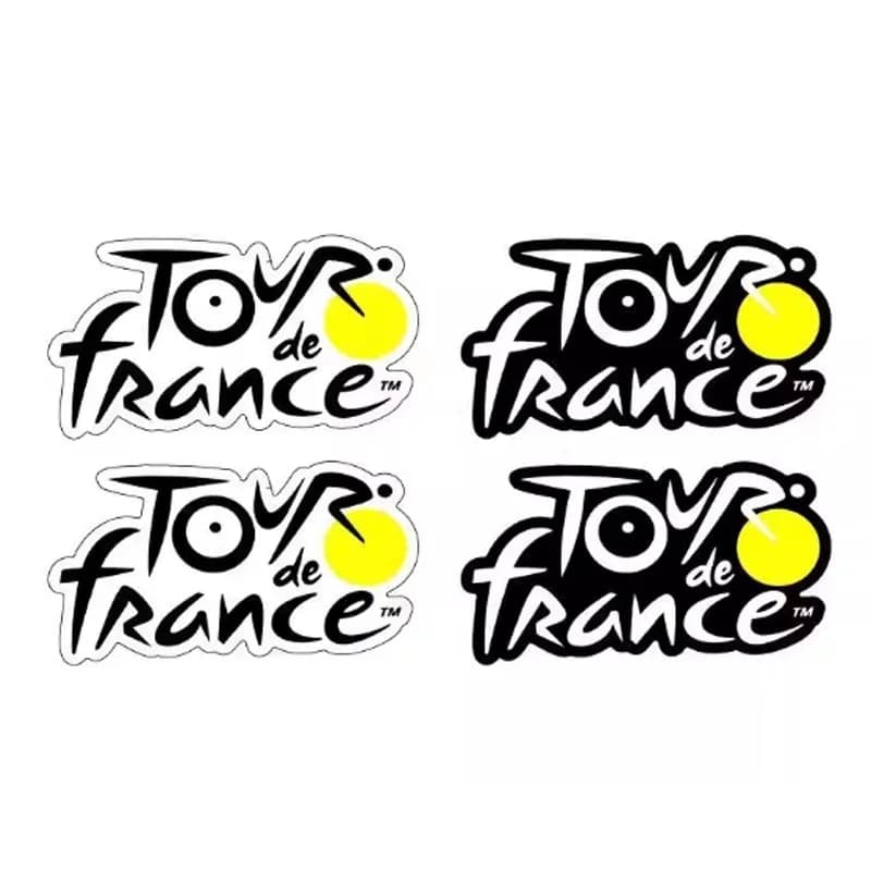 2 Pieces Road and Mountain Bike Bicycle Stickers, Waterproof Decorations for Frame and Helmet, Mini Laptop Stickers