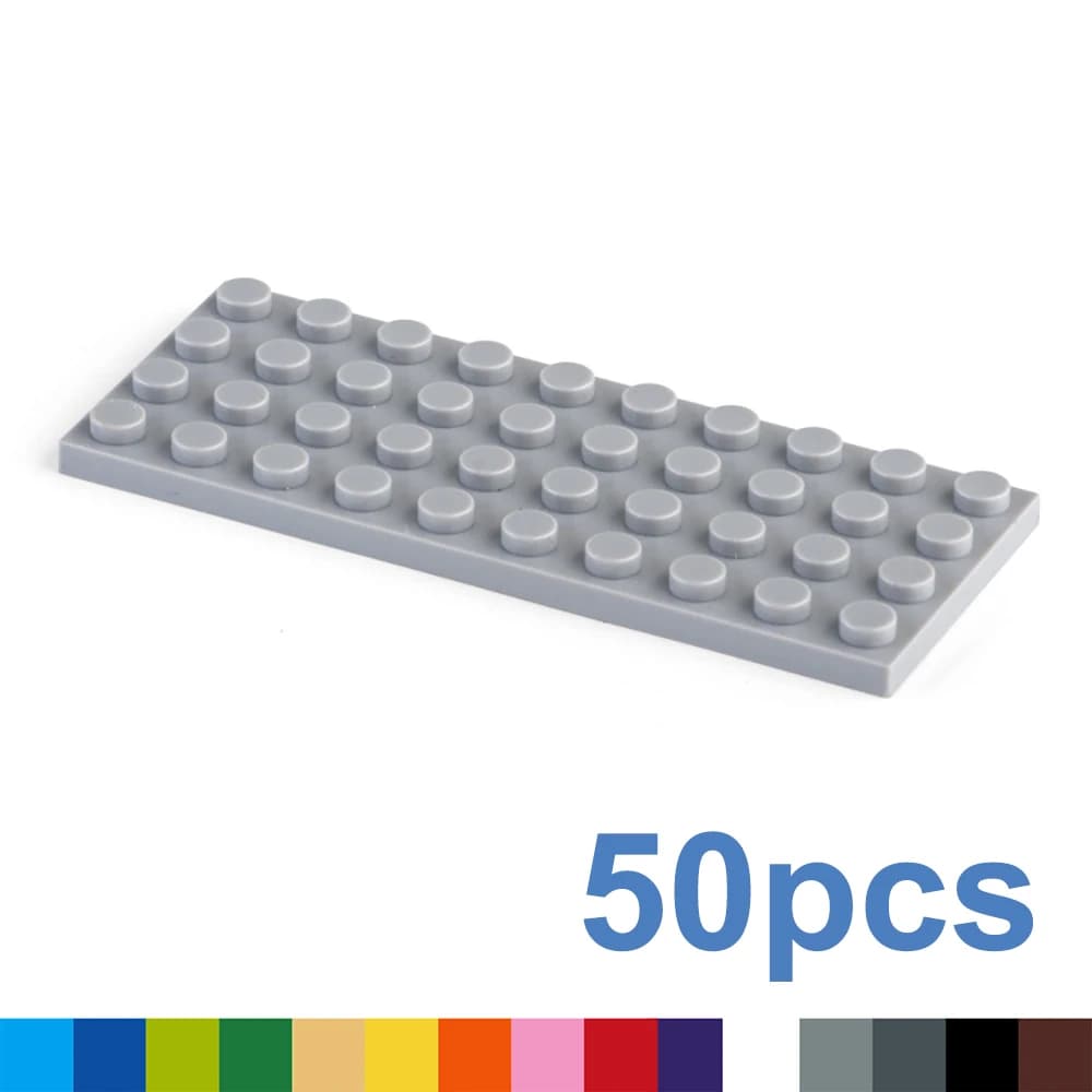 50 pz 4x10 punti blocchi di costruzione fai da te figure sottili mattoni giocattoli creativi educativi per bambini dimensioni compatibili con 3030