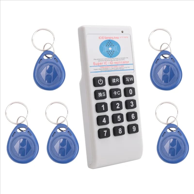 B04B-RFID Lettore e scrittore di schede IC NFC + 5XT5577 Portachiavi 125Khz-13.56MHZ Duplicatore Lettore di smart card RFID Duplicatore ID IC