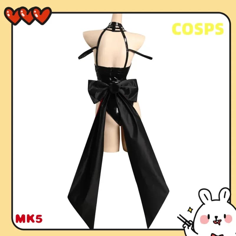 CosplayMO43 Cosplay Costume for Women's SPY Family, Yor Forger Rabbit Dress for Girls, Sexy Black Jumpsuit for Women, M NK45
