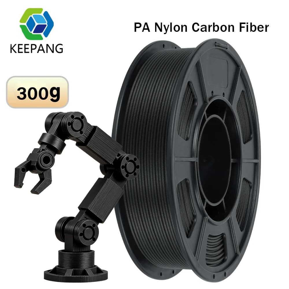 KINGROON 300g PA Nylon Carbon Fiber Filament 1.75mm PLA CF PETG CF High Strength Carbon Fiber 3D Printer Material For Bambu Lab
