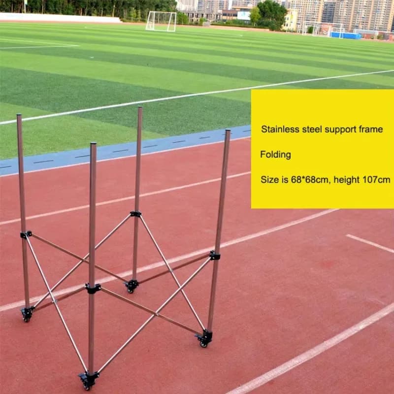 Portable Mobile Basketball Volleyball Soccer Ball Coach Cart Storage Rack Training Basket with Wheels