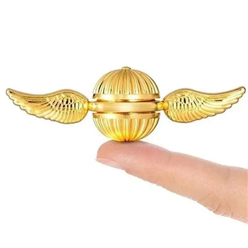 Boccino d'oro cupido Fidget Spinner Antistress rotazione della mano Fidget Toys ali d'angelo Spinner a mano per bambini regali per bambini