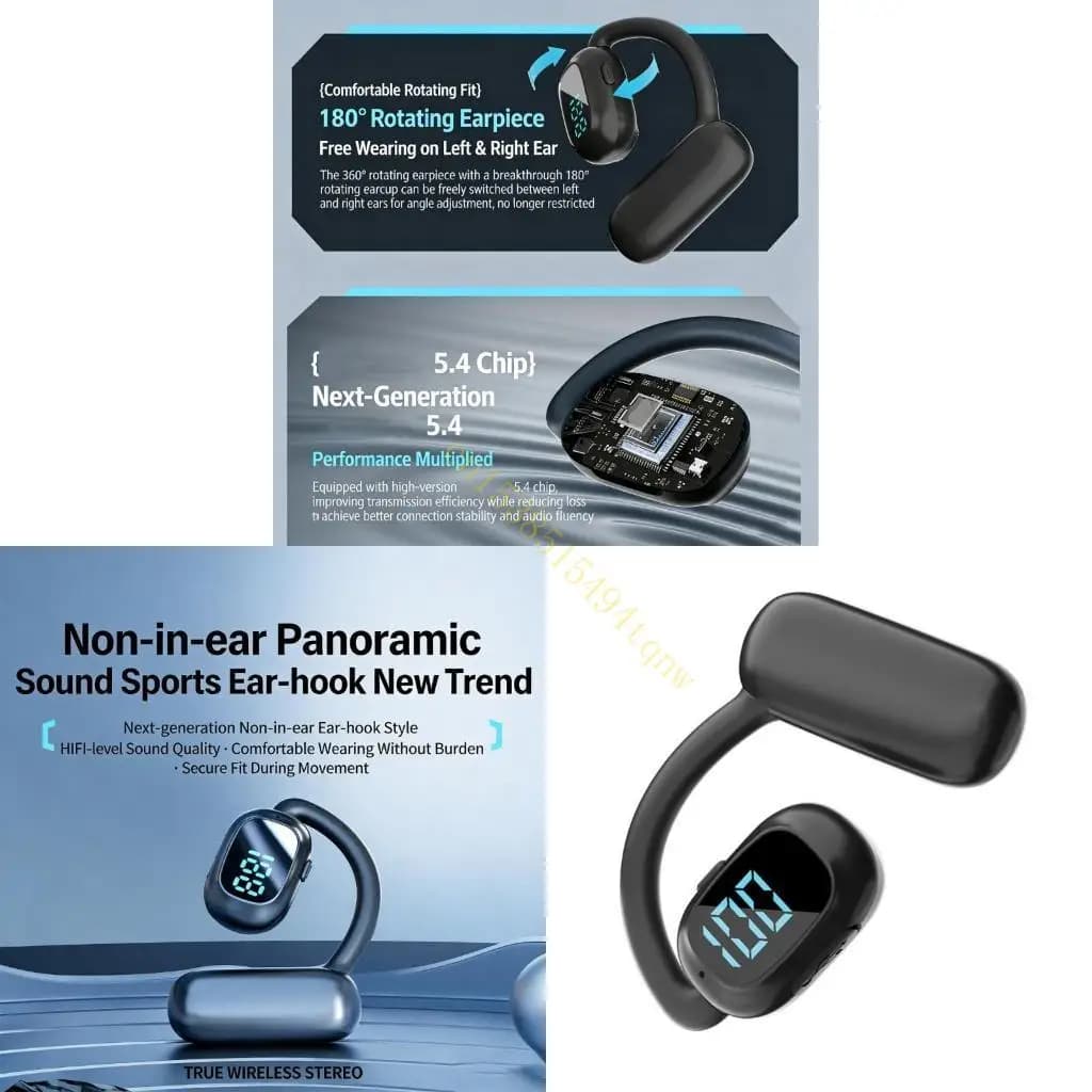 Auricolari wireless Cuffie compatibili con Impermeabili con display digitale a LED per corsa sportiva