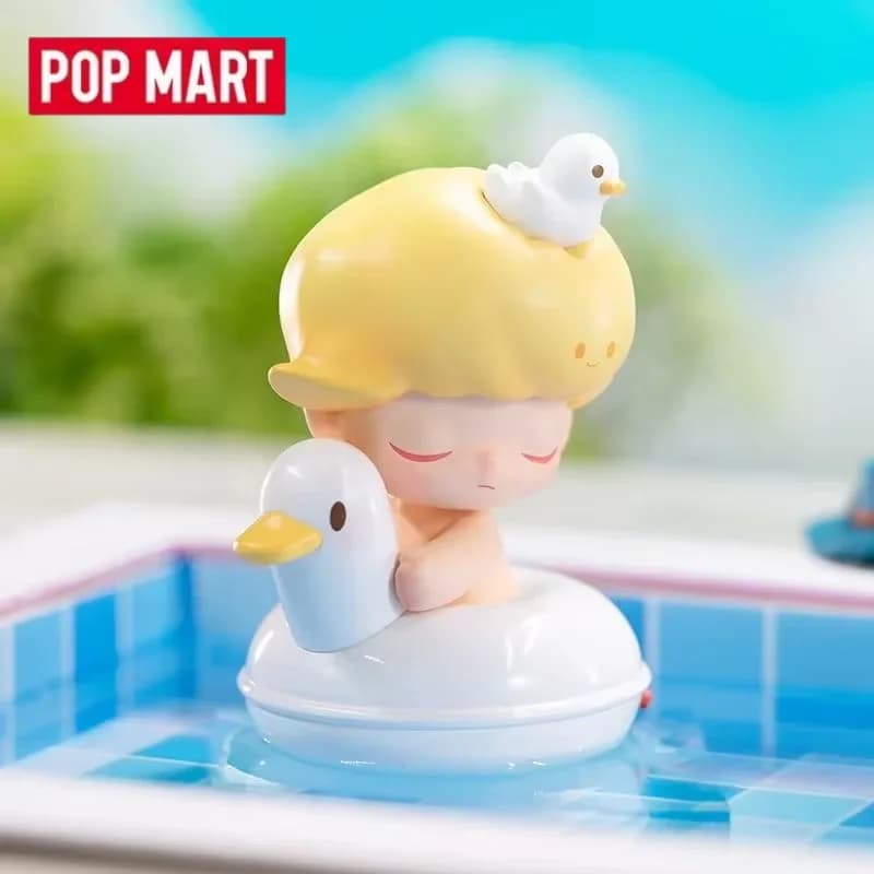 Popmart Dimoo Serie di vacanze per animali domestici Scatola cieca Giocattoli Kawaii Anime Action Figure Decorazione del desktop Scatola misteriosa a sorpresa Borsa cieca