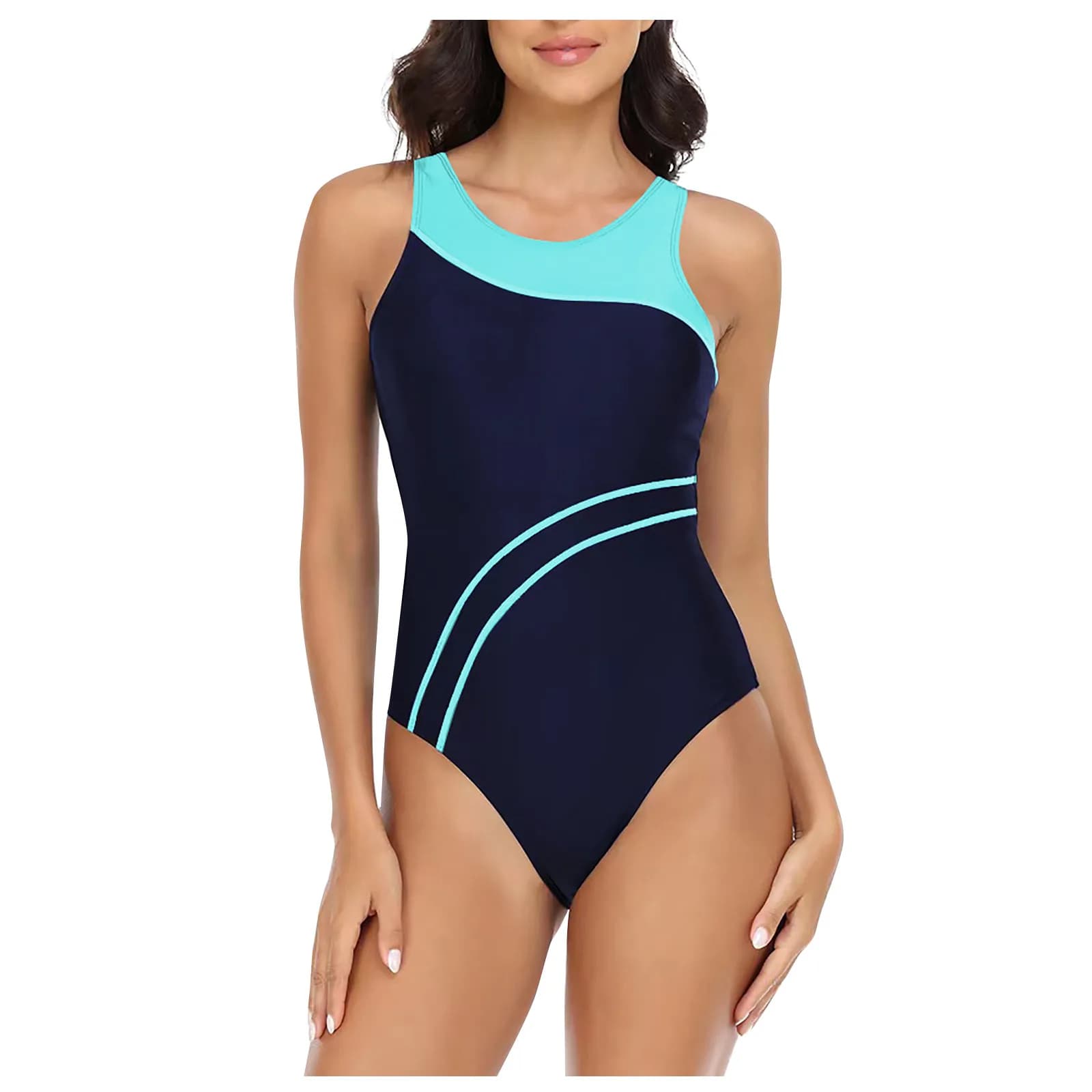 Costumi da bagno interi grandi chiusi Costumi da bagno taglie forti Sport Push Up Costume da bagno per donna Costume da bagno per piscina da spiaggia femminile