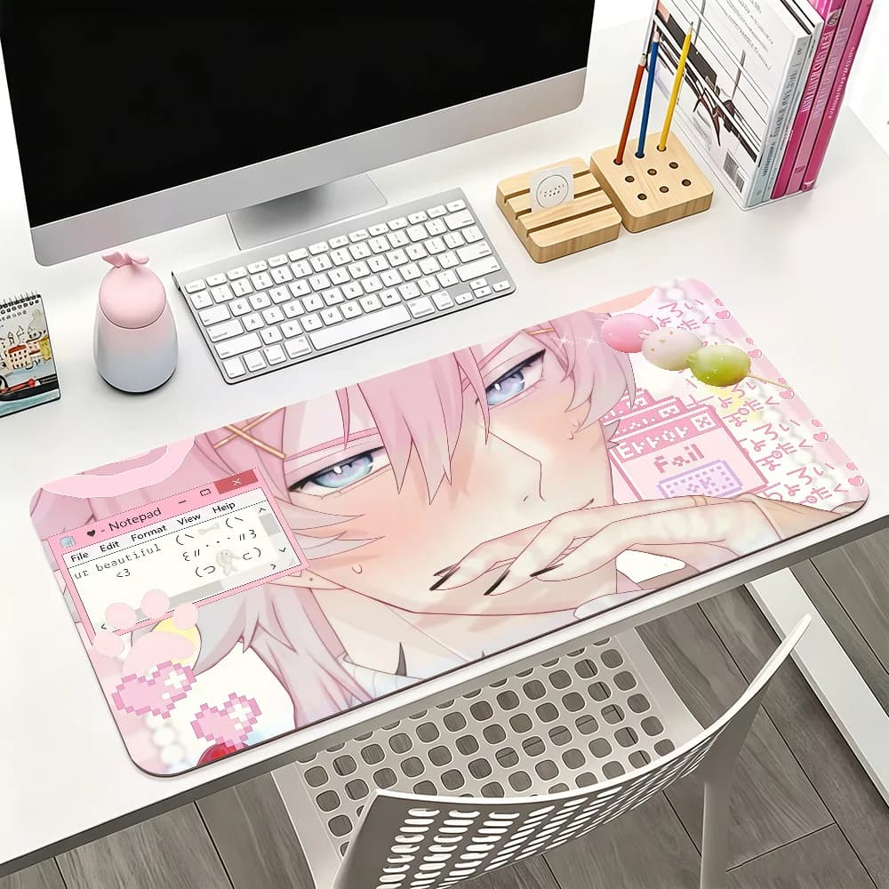 Game 14 Days With You Ren Mouse Pad For Office Gaming And Keyboards Non-Slip Large Waterproof