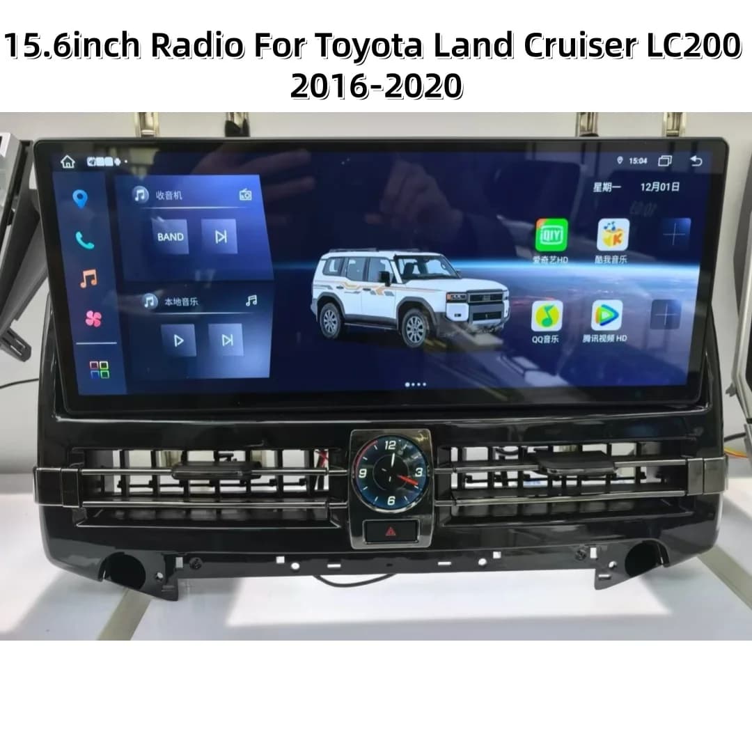 For Toyota Land Cruiser 200 2016-2020 LC200 Upgrade LC300 Android Screen Carplay Car Multimedia Video Player Navigation 15.6inch