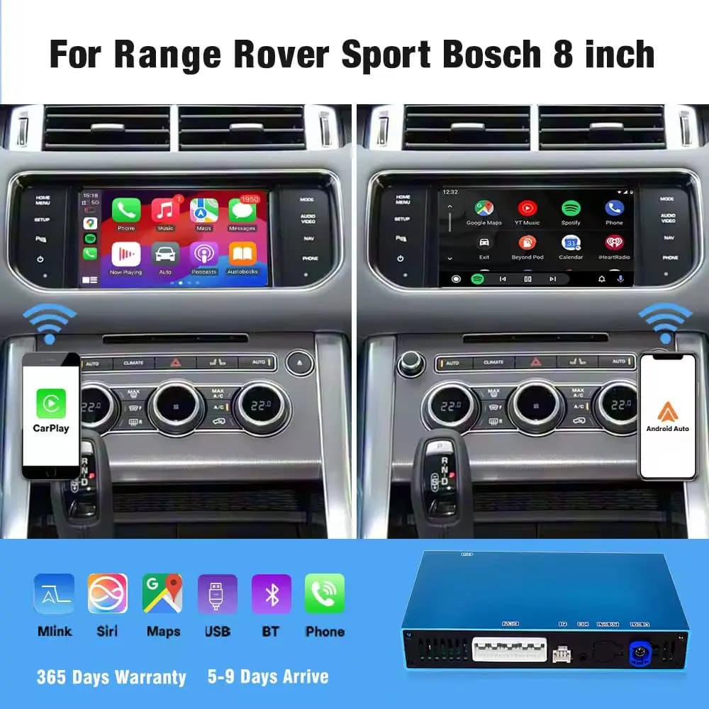 2012-2016 Range Rover Sport Per Bosch Sistema Wireless CarPlay Android Auto AirPlay Mirroring Fotocamera Navigazione GPS Apple CarPlay