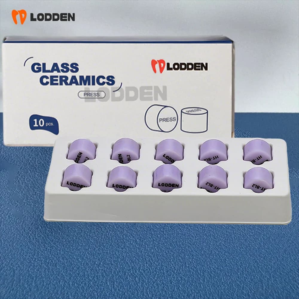 Lodden 10 Pezzi Pressa Lingotti Dentale Vetro Ceramico Pressa Disilicato di Litio Materiali per Laboratorio Dentale