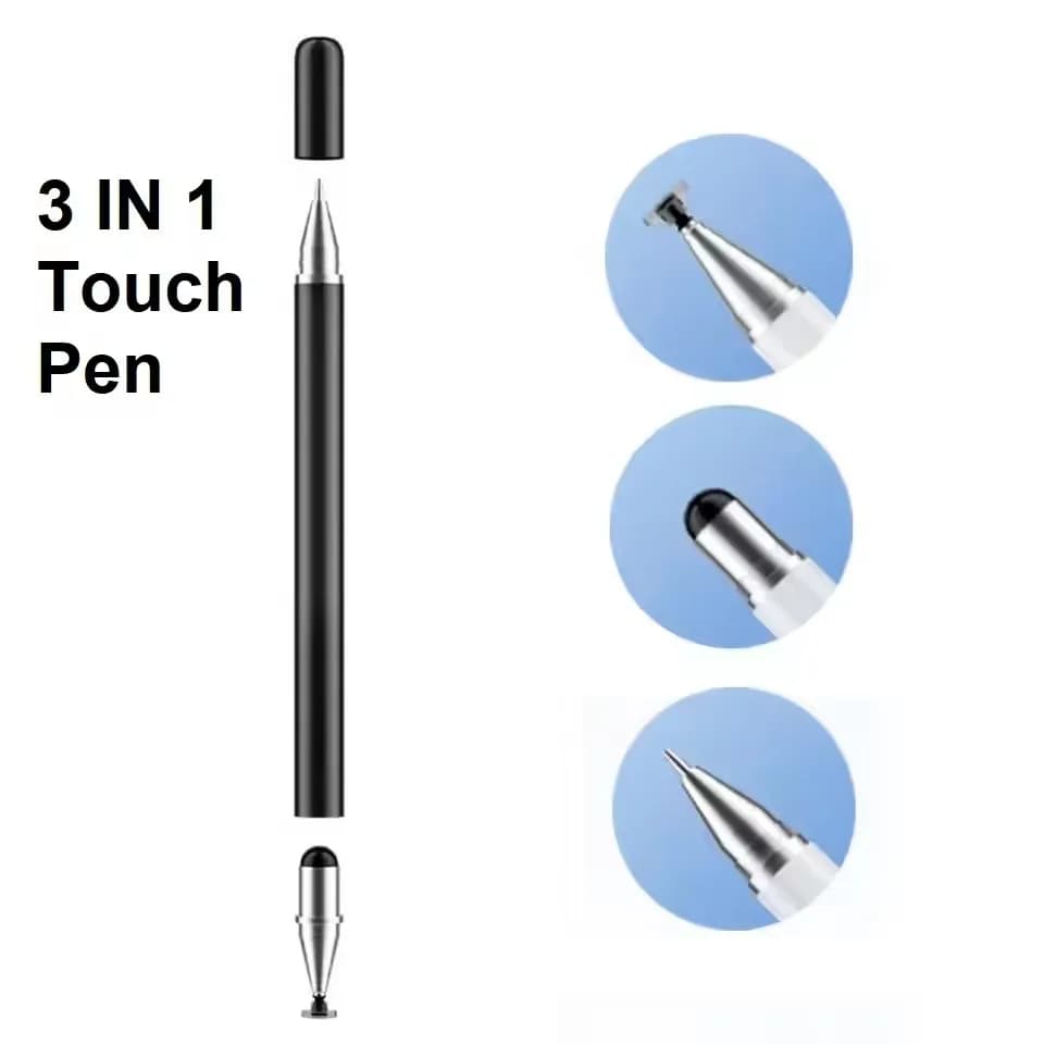 3 in 1 Stylus Pen For iOS Android Touch Pen Drawing Capacitive Pencil For iPad Samsung Xiaomi Tablet Smart phone
