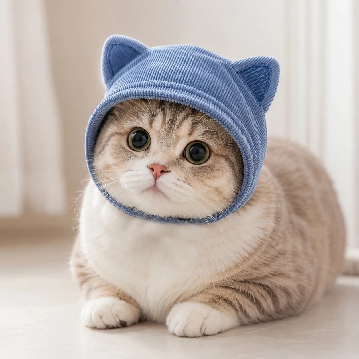 New Pet Hat Four Seasons Available Keep Warm Hat Solid Color Cute Cat Pet Hat Decoration Go Out Sunscreen Sunshade