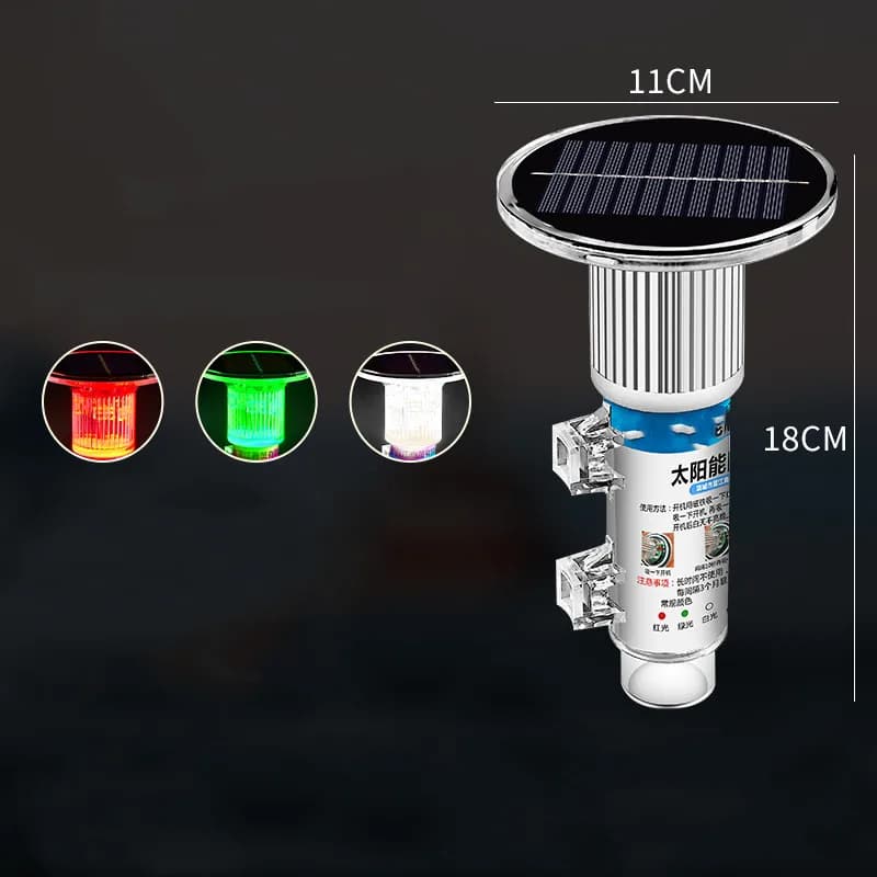 Evidenzia la luce di marcatura a rete solare, flash impermeabile per navi da crociera, ancoraggio per barche da pesca, attira gli accessori per barche da pesca