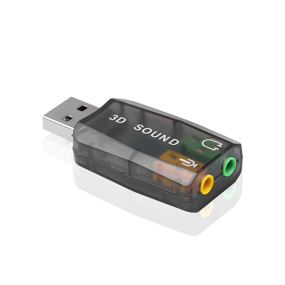 Mini USB esterno a jack per cuffie con microfono da 3,5 mm Cuffie stereo Adattatore audio per scheda audio 3D Nuova interfaccia per altoparlante per laptop