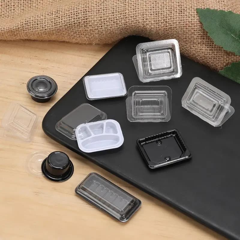 10Pcs Miniature Disposable Lunch Box Toy Realistic DIY Food Model for Handcraft Dollhouse Ornament
