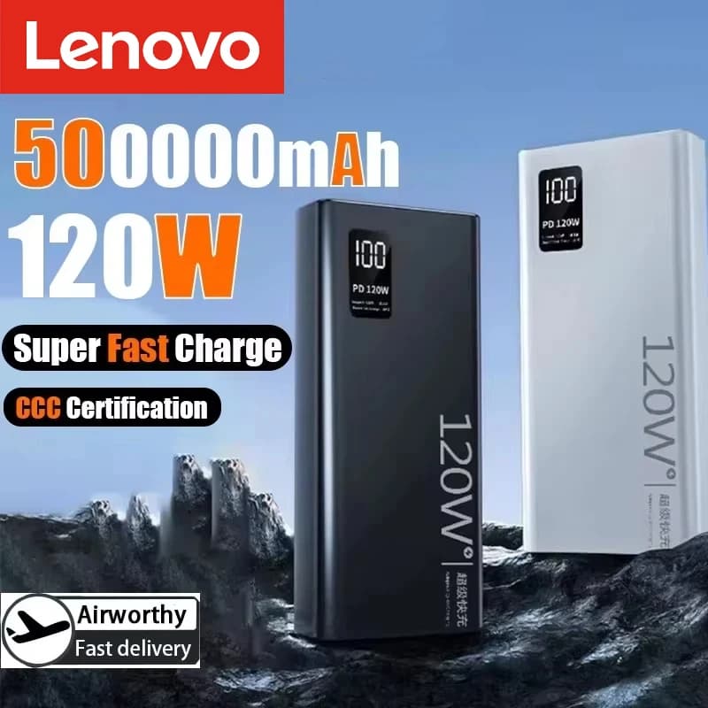 XIAOMI 120W Power Bank 50000mAh High Capacity Fast Charging Powerbank Laptop Charger for iPhone Samsung Huawei Hot