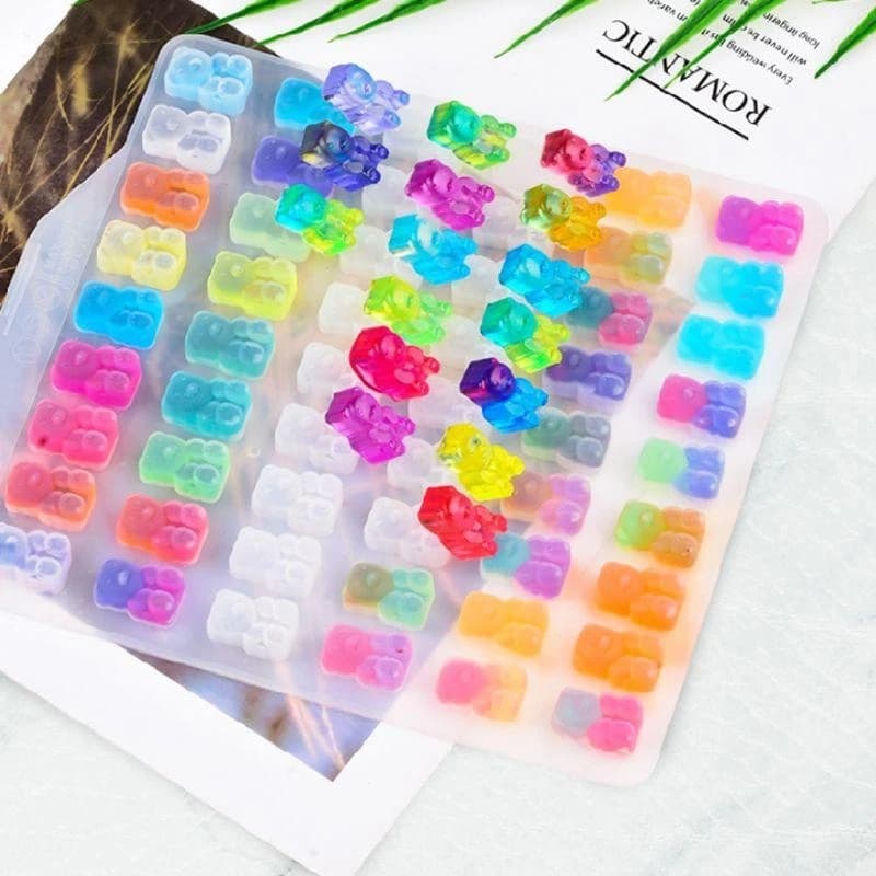HX6F DIY Assorted Silicone Mold For Epoxy Resin Jewelry Making Crafts Tool for Earrings Necklace Keychain Pendants