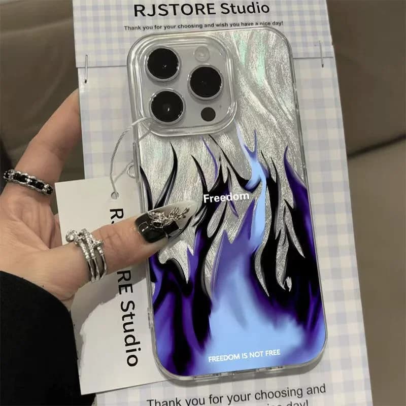 Fire Flame Gift Matte PC Hard Phone Case For Samsung Galaxy S26 S25 S24 Ultra S22 S23 Plus A55 A36 A54 A56 Silicone IMD Cover