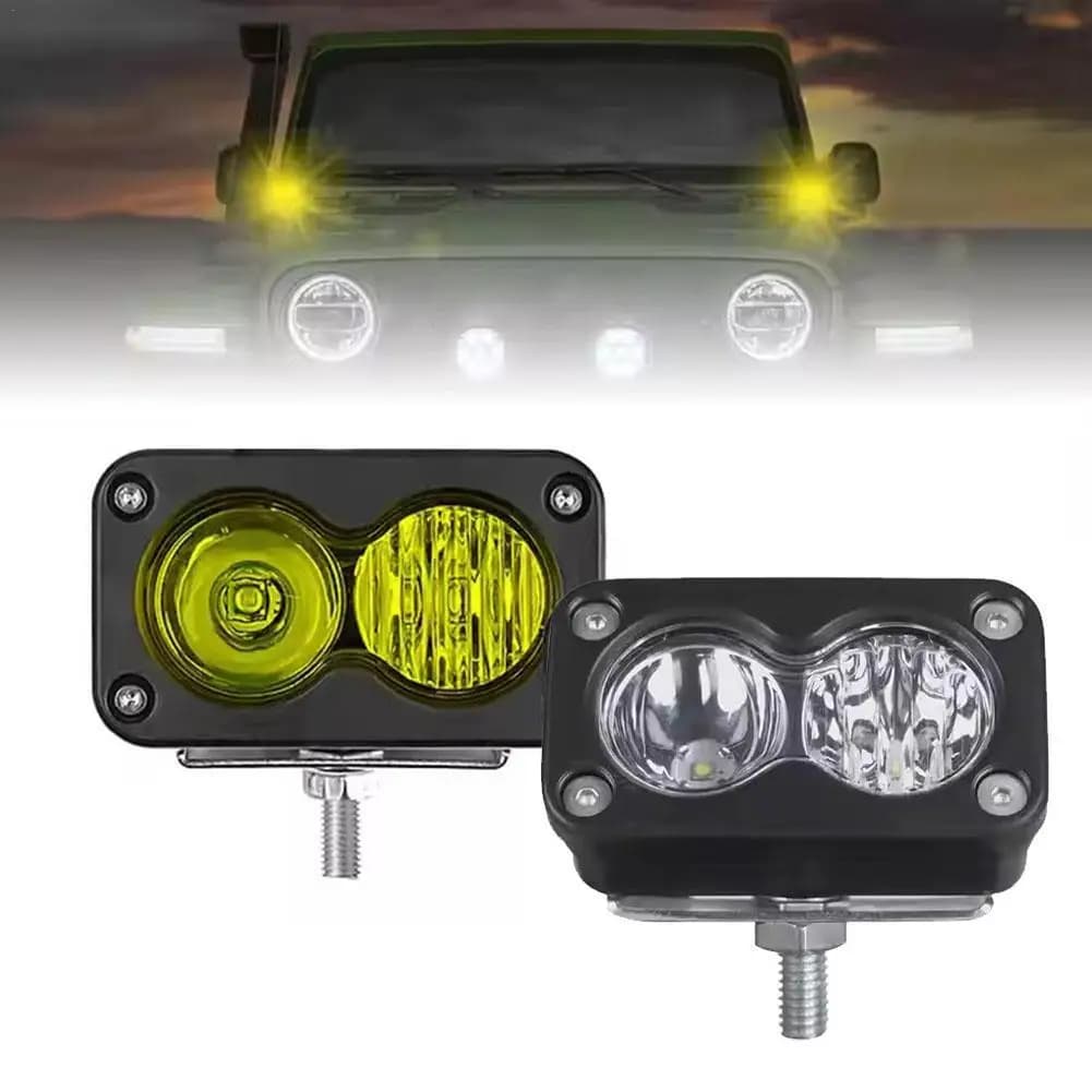Faro LED da 20 W Proiettore quadrato da 3 pollici LED Pod Luce da lavoro di guida per camioncino da moto SUV Luce di guida a LED universale