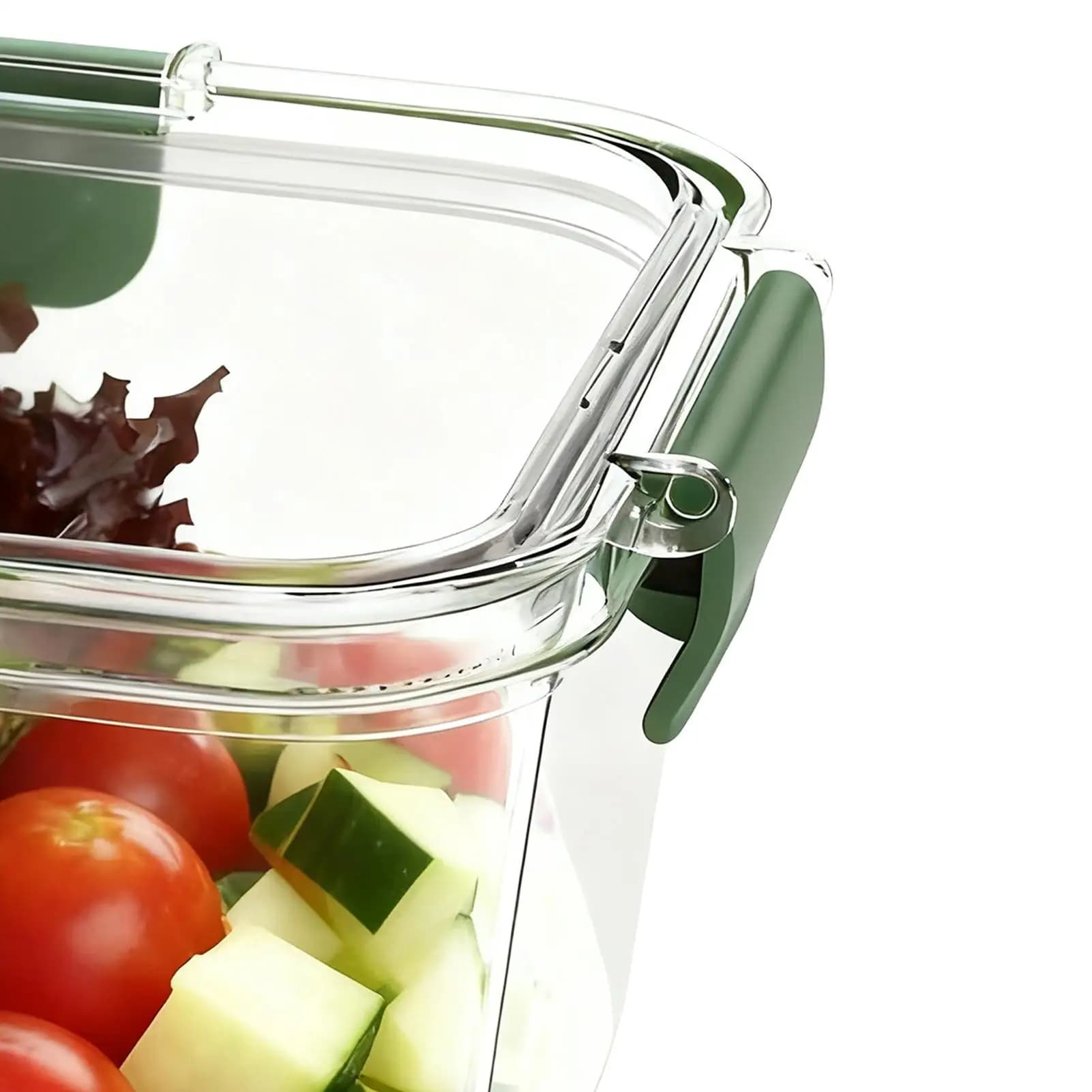 Contenitore per insalata per il pranzo Contenitore per alimenti da 2,5 Oz con coperchio Contenitore per il pranzo portatile per cucina Viaggi Ufficio Scuola Preparazione dei pasti Snack