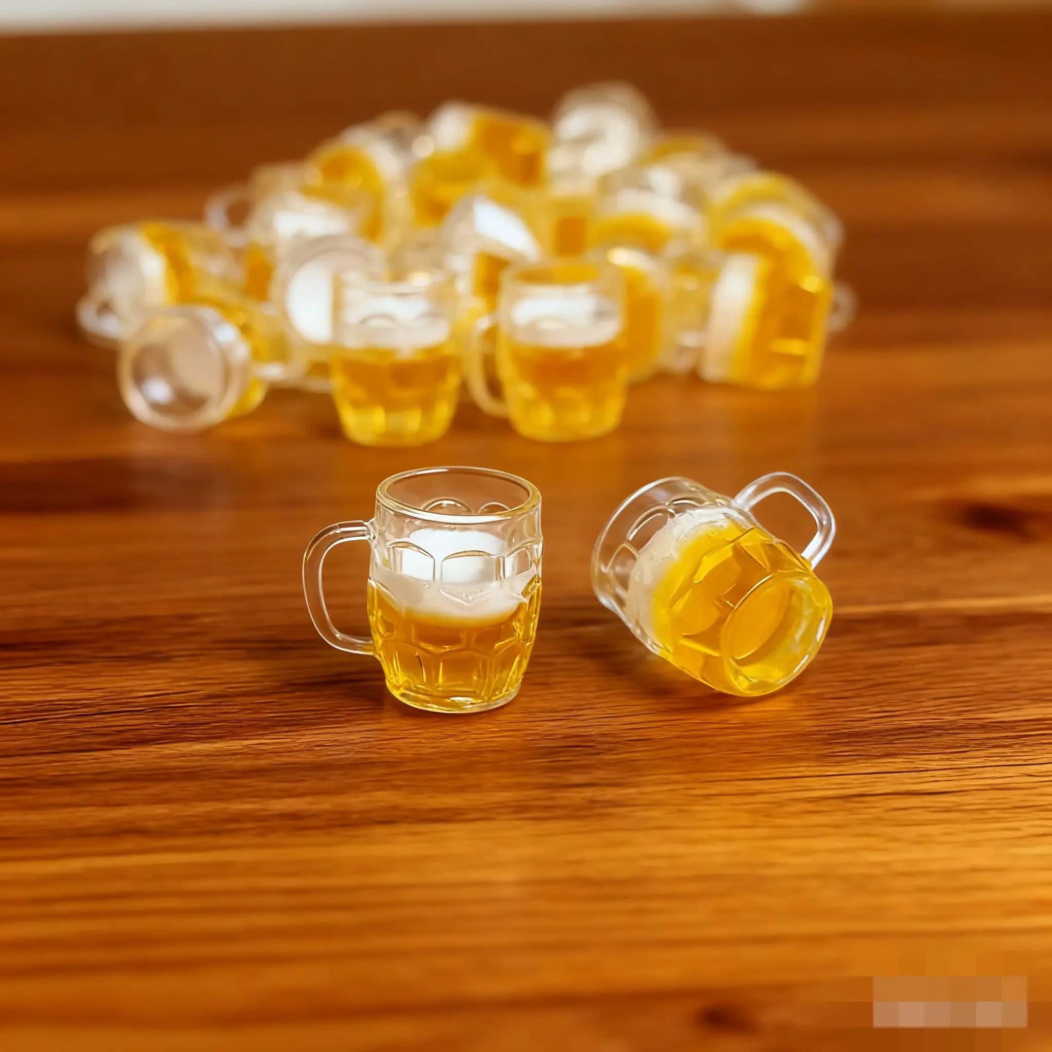 30picecs Accessori per casa delle bambole Mini boccale di birra Resina Micro scena Foto Prop Giocattolo in miniatura Piccoli ornamenti decorativi 2026