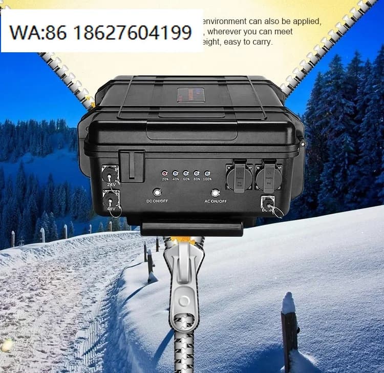 Stazione Solare Portatile ad Alta Potenza 3000W, Onda Sinusoidale Pura 110V 220V, Generatore per Ricarica Auto e Avviamento Campeggio
