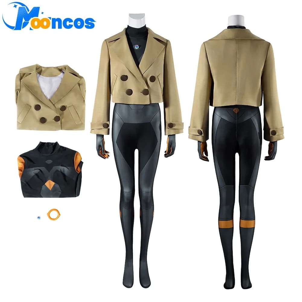 Anime Emma Cosplay Donna Fantasy Tuta Cappotto Costume Gioco di ruolo Abbigliamento Abiti per donna Vestito di carnevale di Halloween Vestito da festa