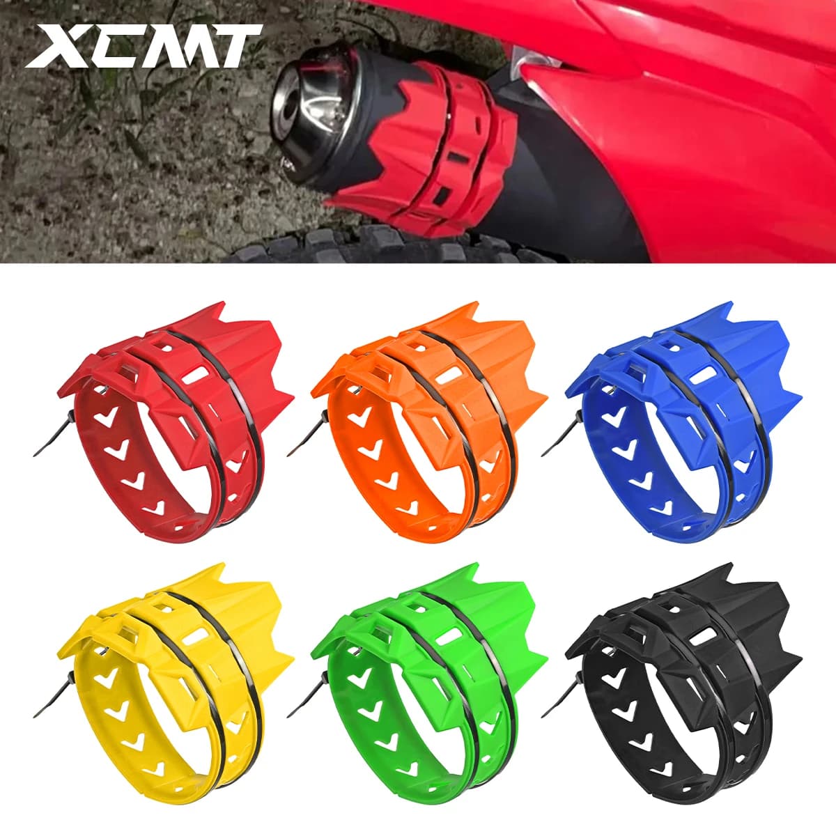 Copertura di protezione universale di scarico Silenziatore di scarico moto Silenziatore Protezione protettiva per KTM SX EXC Motocross Dirt Pit Bike