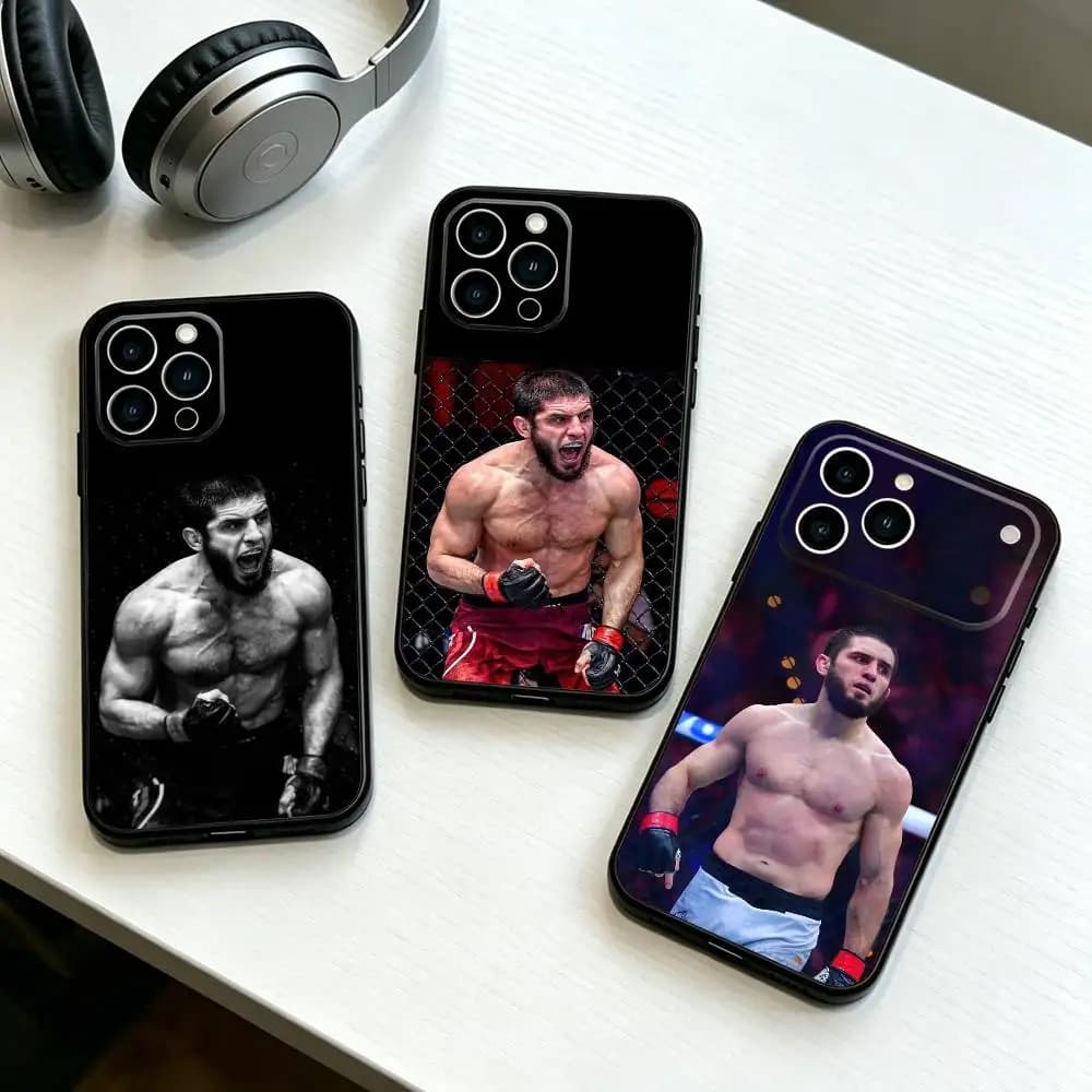 Islam-M Makhachev P4P Phone Case Silicone Soft For IPhone 17 16 15 14 13 12 11 X XR Plus Pro Max Plus Gift