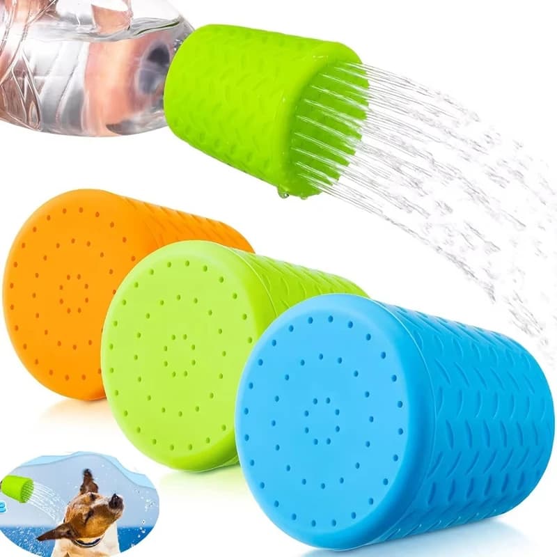 Portable Pet Shower Head - Adjustable Silicone Bath Sprayer for Dogs and Cats, Gentle Water Flow for Outdoor & Indoor Pet 2026