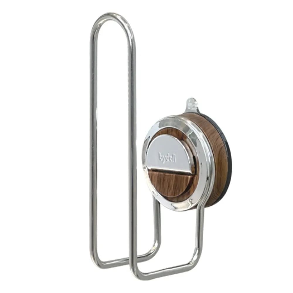 Gancio Adesivo Multifunzione a Ventosa per Bagno, Senza Foratura, Porta Fascette per Capelli, Montaggio a Parete