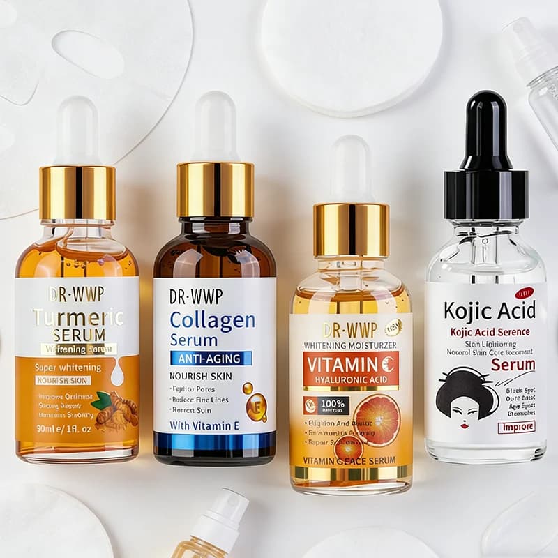 Siero Viso with Vitamin C, Curcuma, Hyaluronic Acid, AHA, Retinol and Lumaca Bava Extract for Illuminating, Hydrating and Exfoliating Gently