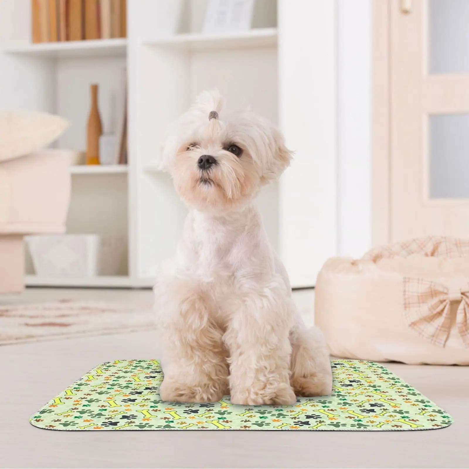 Dog Training Pads Machine-Washable Strong Absorbent Waterproof Puppy Nursing Pads For Medium Large Dog Underpad Whelping Bed