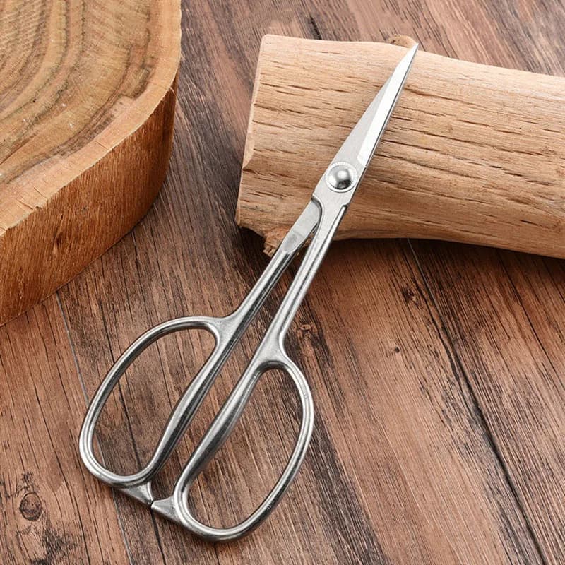 All in steel 210mm Bonsai Tool pruning shears scissors with long handle pinch-proof handle protect the design of the hands