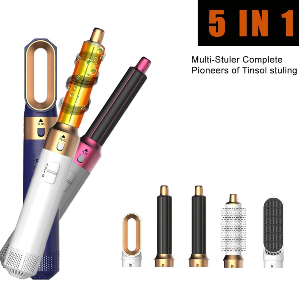 New 5-in-1 Hair dryer Hot comb Set Iron Hairstyle Professional Hair Plate Hair Styling Tool for Dyson Airwrap Hair dryer