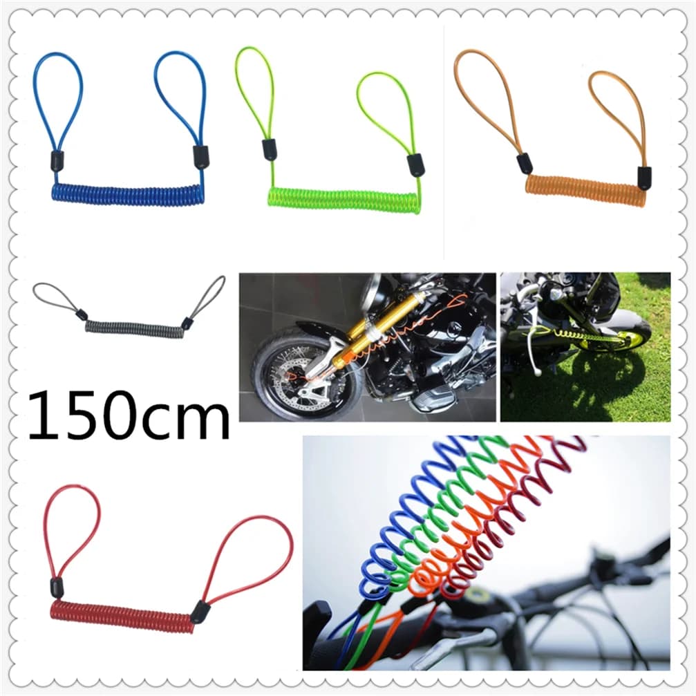 150 centimetri moto antifurto promemoria corda molla pull filo per BMW K1600 GT GTL R1200GS R1200GS ADVENTURE R1200R