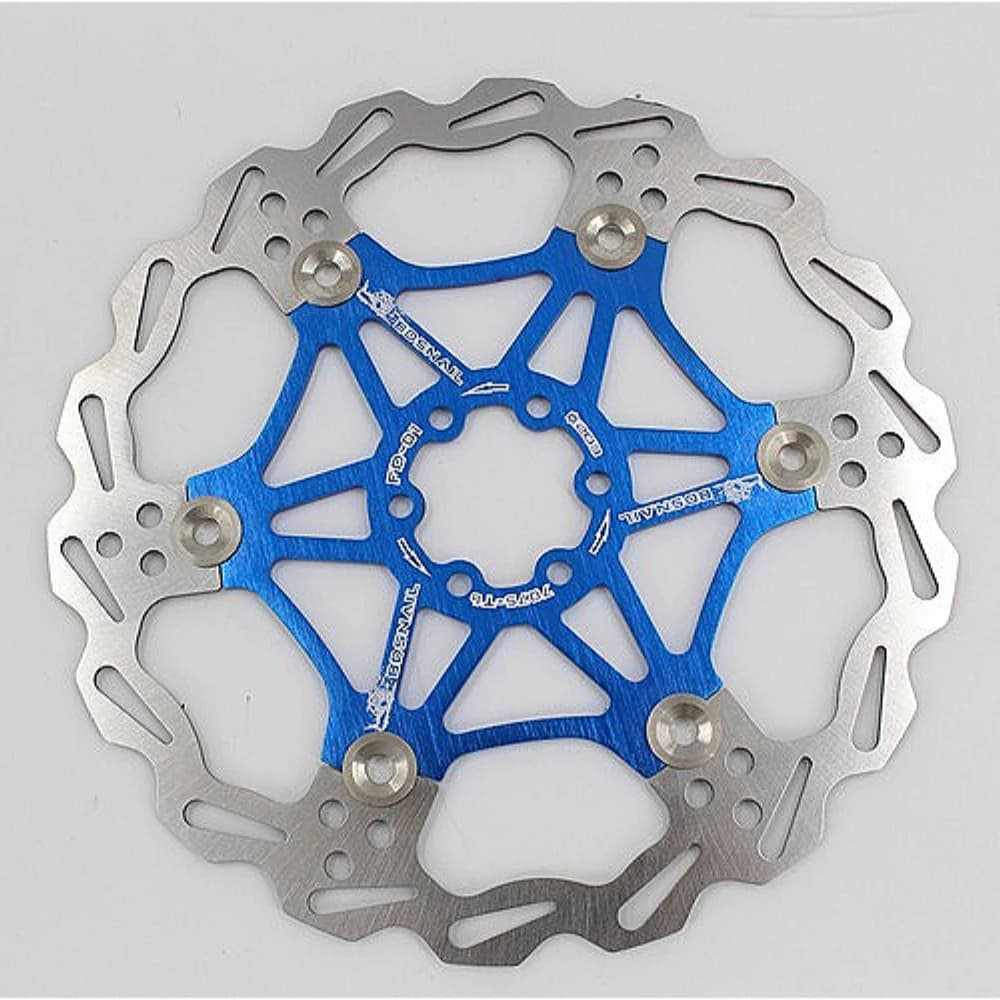 Rotore a disco Dissipazione del calore Galleggiante Ultra leggero Freno a 6 bulloni 160/180/203mm Accessorio per ciclismo resistente all'usura ad alta durezza