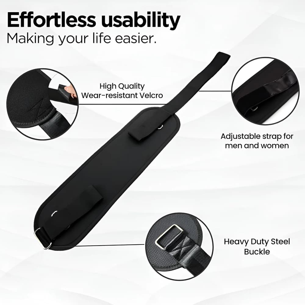 Cintura per allenamento per glutei - Cintura per spinta per fianchi resistente per manubri, supporto in neoprene regolabile - Allenamento a casa e in palestra (1 pezzo)