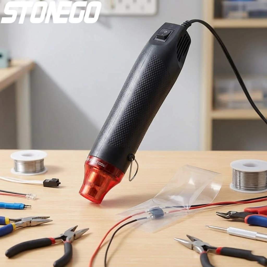 Pistola Termica Elettrica 300W, Strumento ad Aria Calda per Termoretrazione, 110V 220V, Kit Fai-da-Te