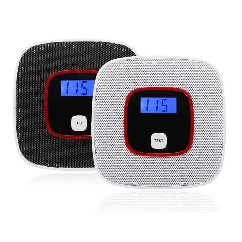 ESCAM LCD CO Sensore di allarme gas monossido di carbonio Rilevatore di gas di fumo per avvelenamento