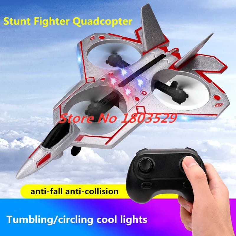Aereo Telecomandato in Schiuma EPP da 36CM, Quadricottero RC per Acrobazie, Volo Stazionario, Rotolamento e Circolazione, Regalo