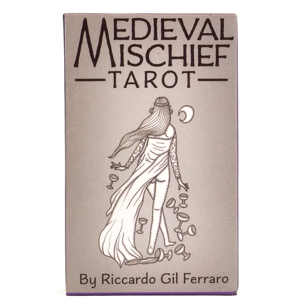 Mazzo di tarocchi da malizia medievale di Riccardo Gil Ferraro Carte dei tarocchi uniche in stile medievale per l'intuizione divinatoria e lo spirituale I