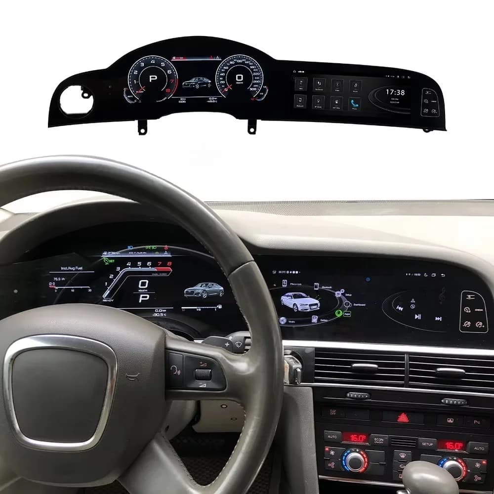 Per Audi A6 A6L C6 4F 2005-2012: Quadro Strumenti Digitale LCD, Cockpit Virtuale, Autoradio Android con Carplay Wireless