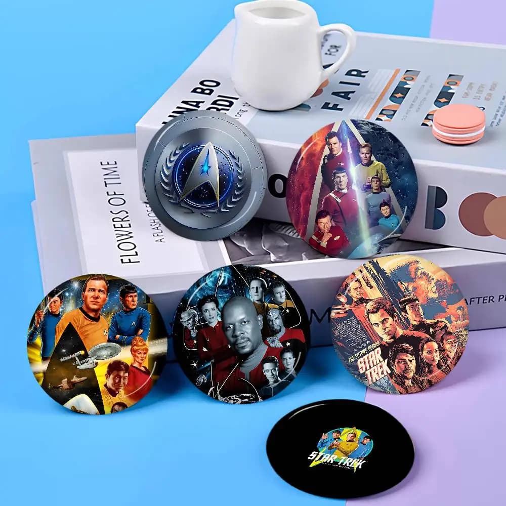classic vintage S-Star Movie T-Trek Anime Brooches Cute Cartoon Badge Jacket Jeans Lapel Pin Gift Accessorie