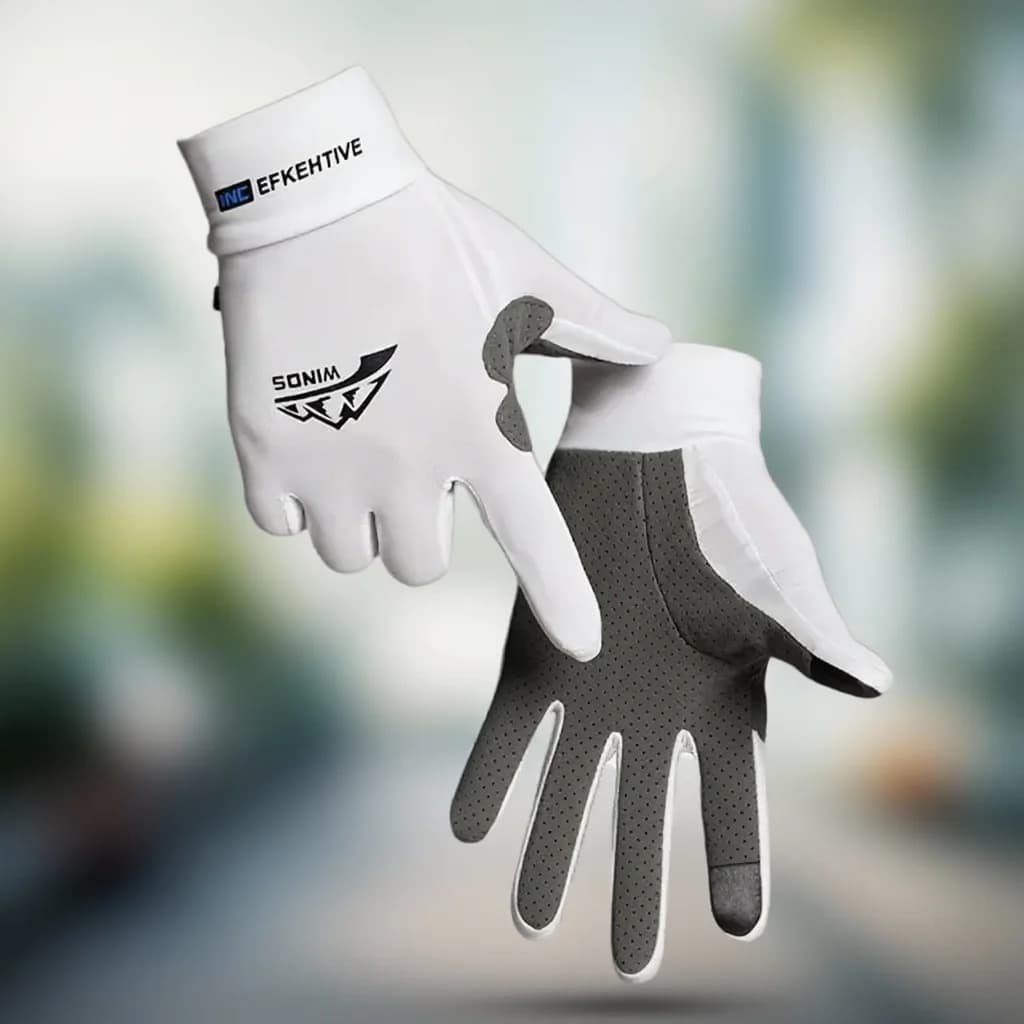 Ice Silk Cycling Gloves Breathable Lightweight Anti-slip Solar Protection Fishing Gloves for outdoor sports driving with whole fingers