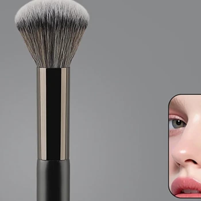 U-shaped makeup brush for nose contour to sculpt and define Brush for highlighter for double head foundation