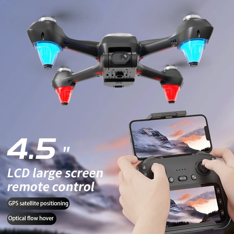 AE9 Nuovo GPS Drone RC 8K Doppia Fotocamera 5G Laser per evitare ostacoli LCD da 4,5 pollici controllo dello schermo intelligente giocattolo RC a lunga resistenza