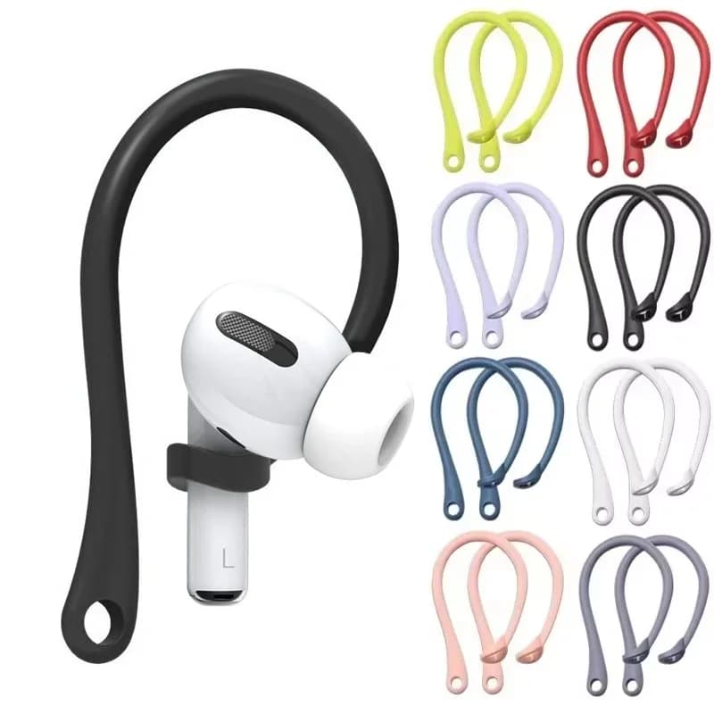 1 Pairs Anti-lost Earhooks For Apple AirPods 4 3 2 1 Silicone Sports Anti-drop Ear Hook For Airpods Pro Wireless Earphone Hooks