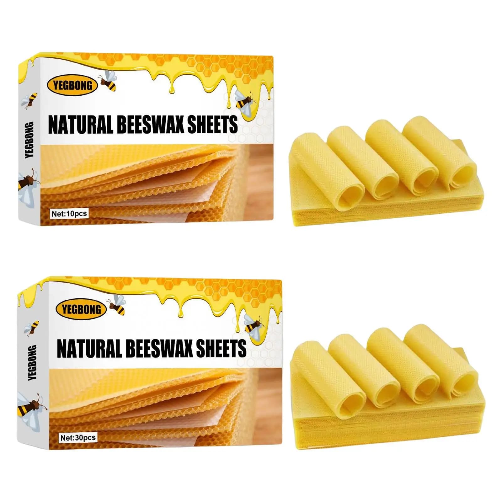 Bee Wax Sheets, Base Sheets for Beekeeping, Kit for Making Bee wax candles Natural bee wax honeycomb sheets for hive